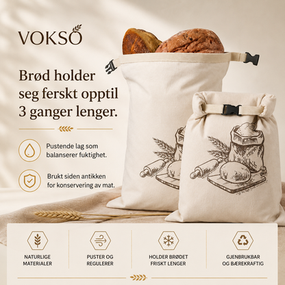 Brødpose med bivoks