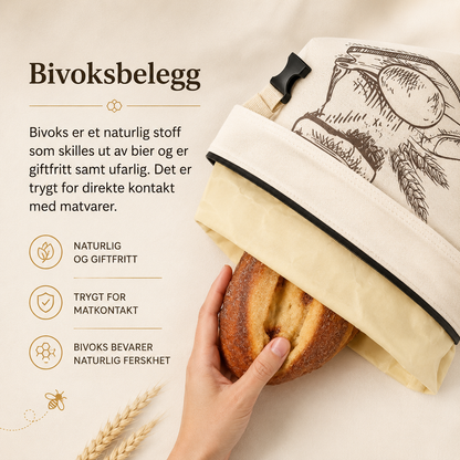 Brødpose med bivoks